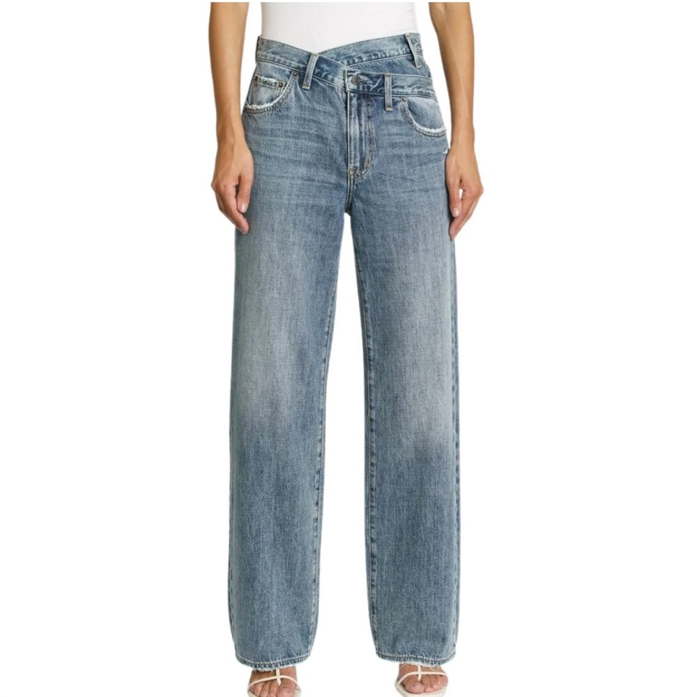 Pistola Denim Blue Wide-Leg Jeans